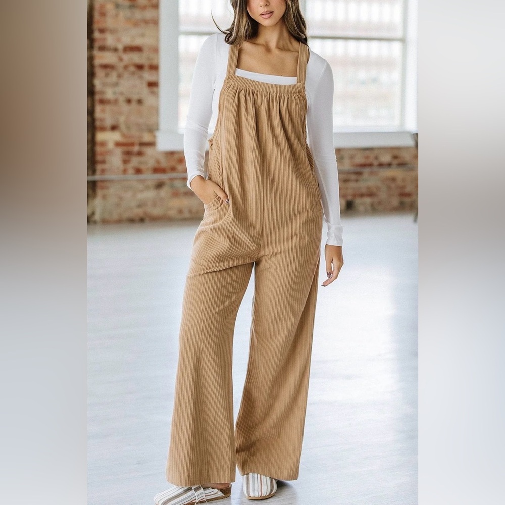 Women's Tan Jumpsuit